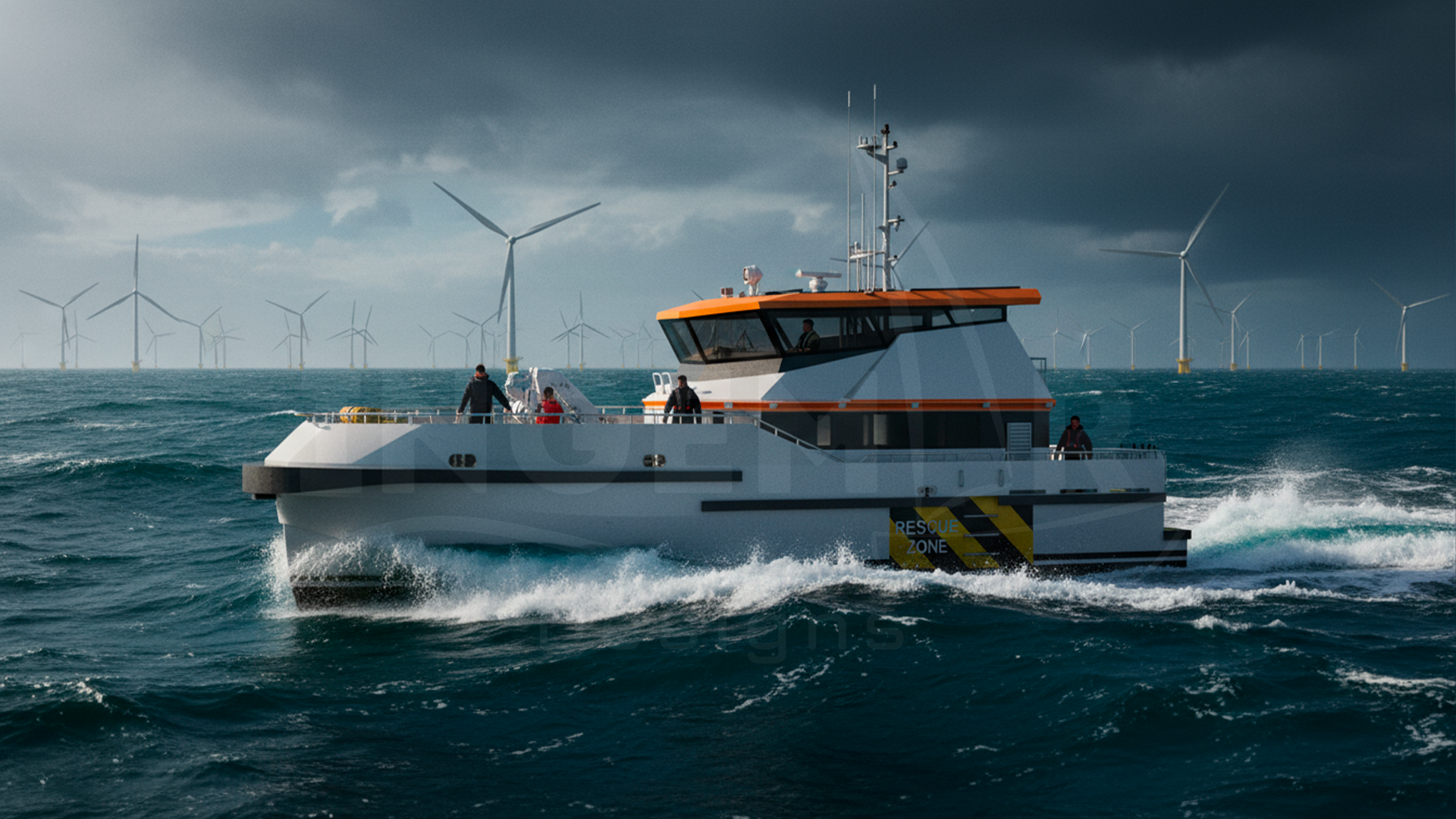 CTV 22 m x 8,5 m - Ingemar Designs Embarcación CTV 22 m Ingemar Designs