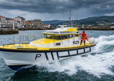 Render cabina de práctico 12 m con diseño estructural optimizado