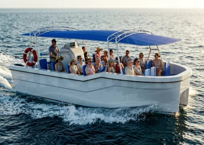 Passenger boat 7 m built by Samala Shipyard – 3.70 m beam small coastal passenger vessel